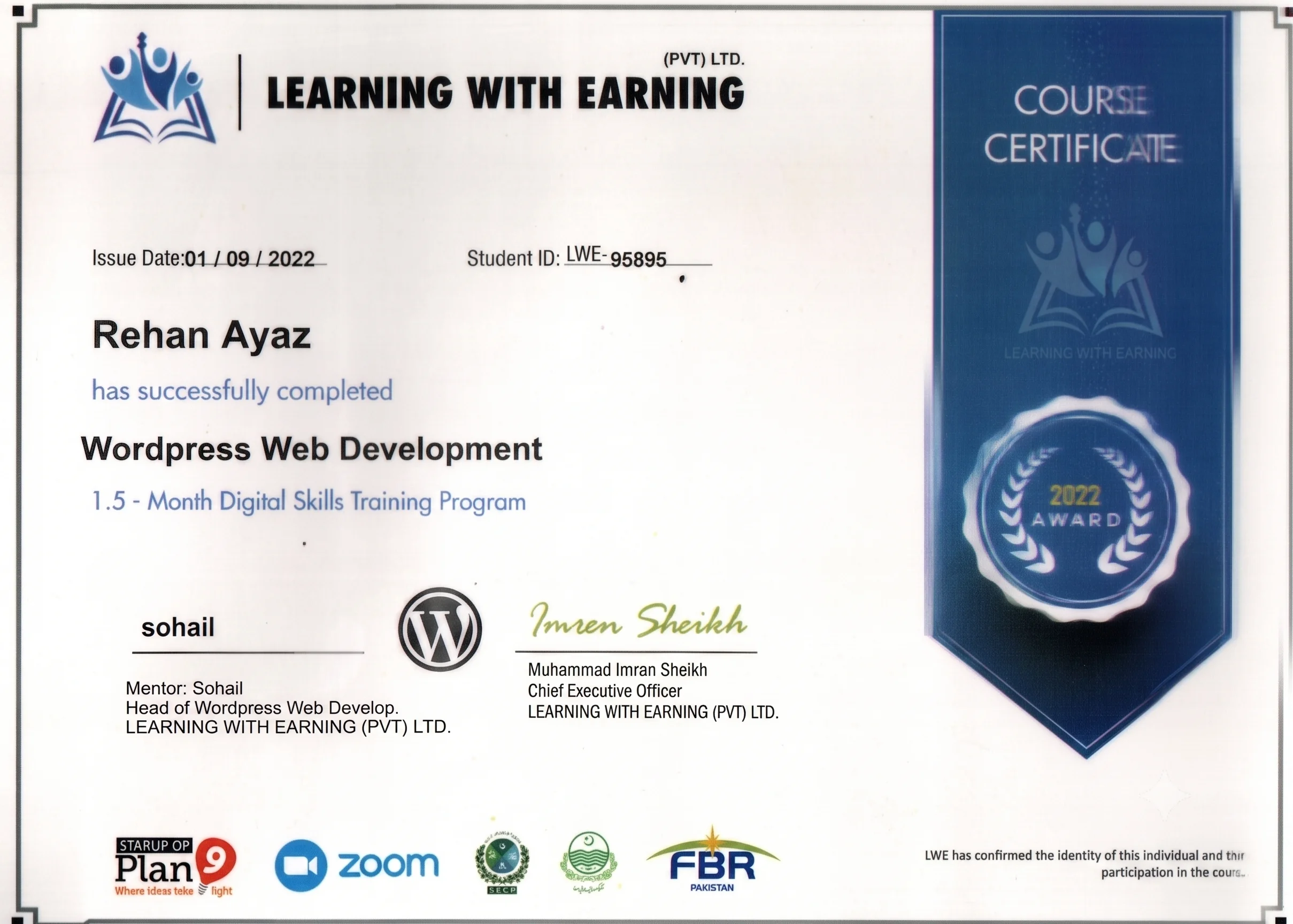 Wordpress Web Developer